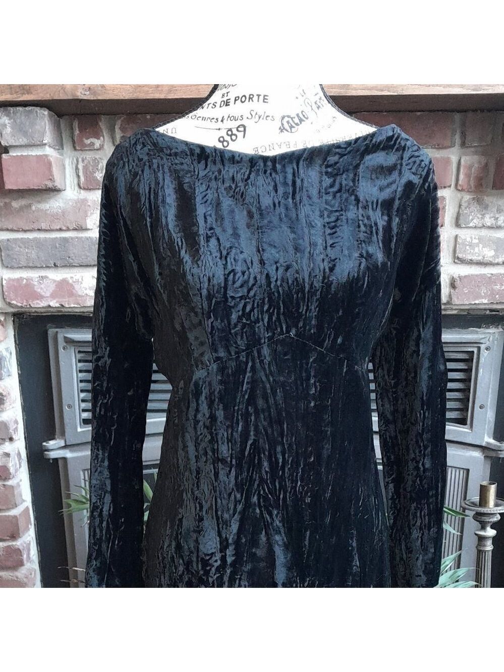 Vintage Bluemarine Crushed Velvet Dress - Picture 3 of 10